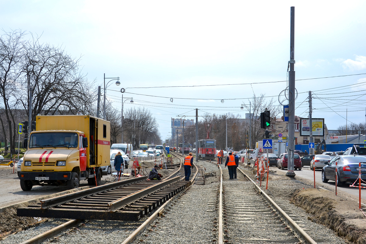 Krasnodar — New tram line on Moskovskaya street