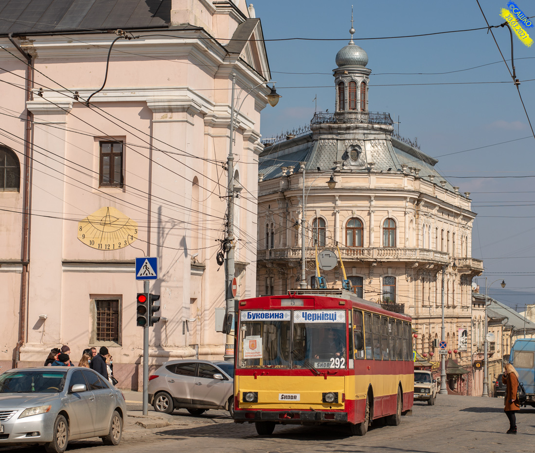 Черновцы, Škoda 14Tr89/6 № 292