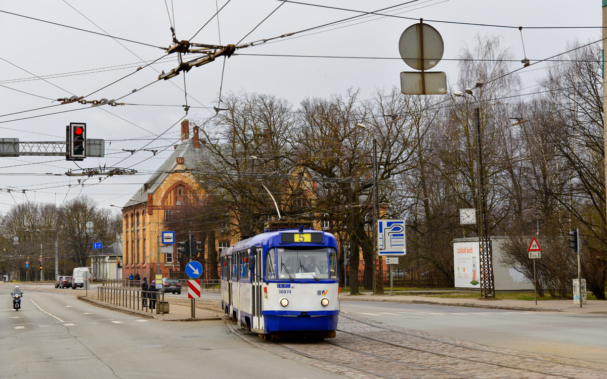Рига, Tatra T3A № 30874