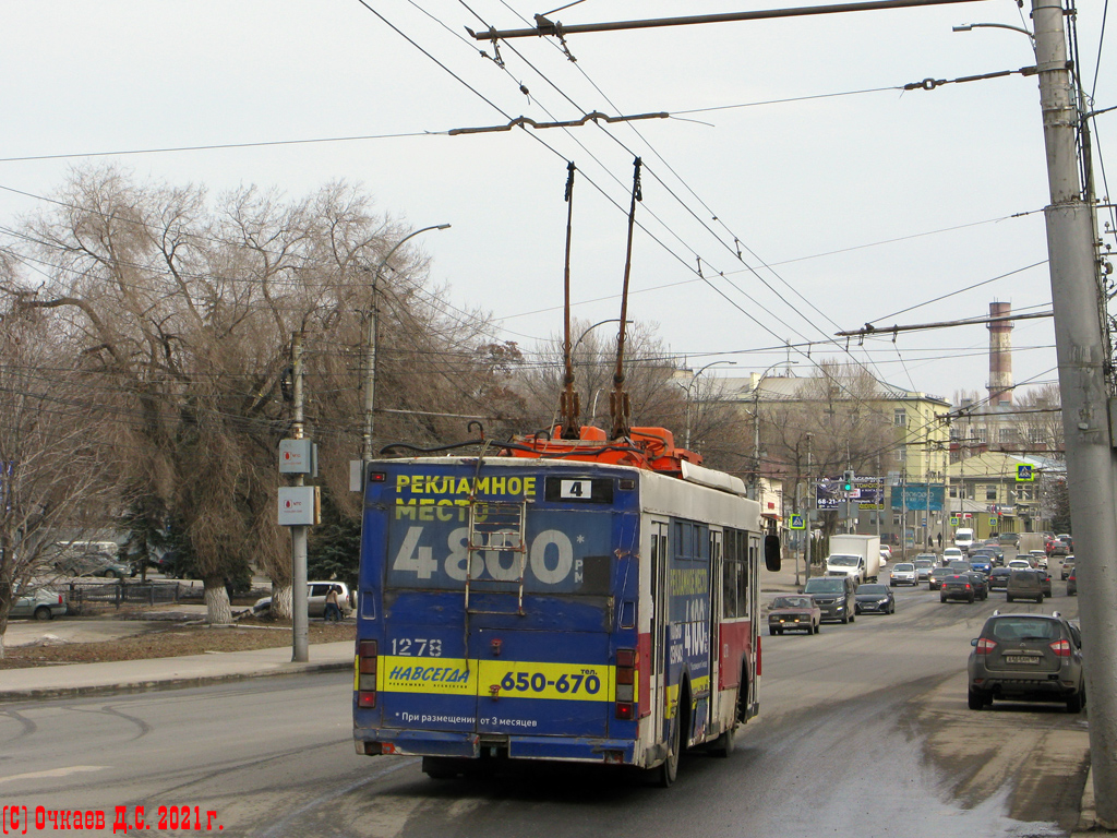 Saratov, Trolza-5275.05 “Optima” Br. 1278