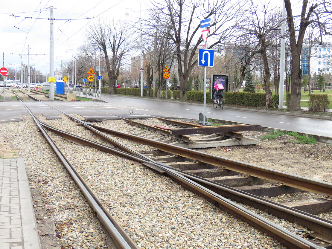 Krasznodar — New tram line on Moskovskaya street