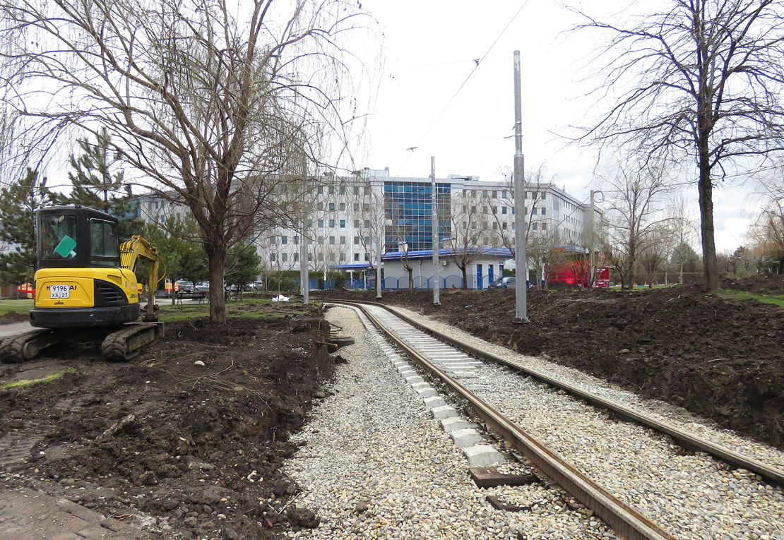 Краснодар — Строительство трамвайной линии по Московской улице