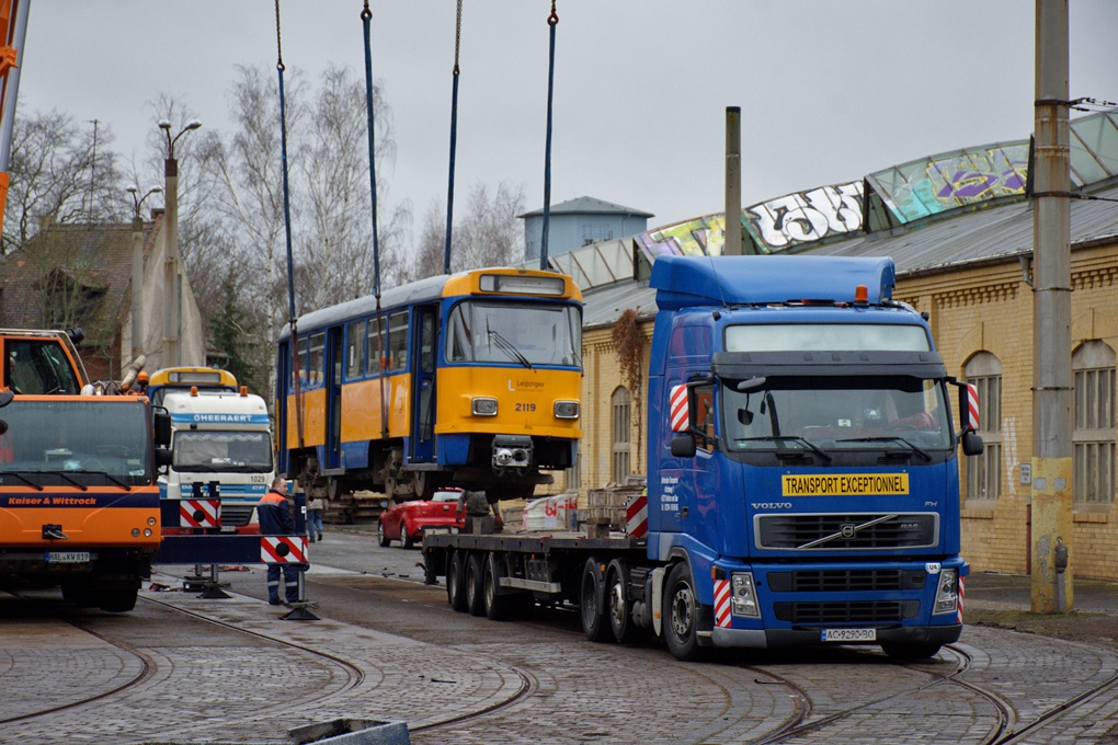 Лейпциг, Tatra T4D-M1 № 2119; Лейпциг — Отправка трамваев Tatra в Украину (Днепр)