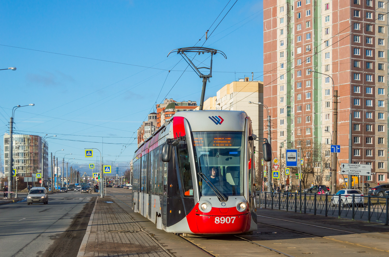 Санкт-Петербург, 71-801 (Alstom Citadis 301 CIS) № 8907