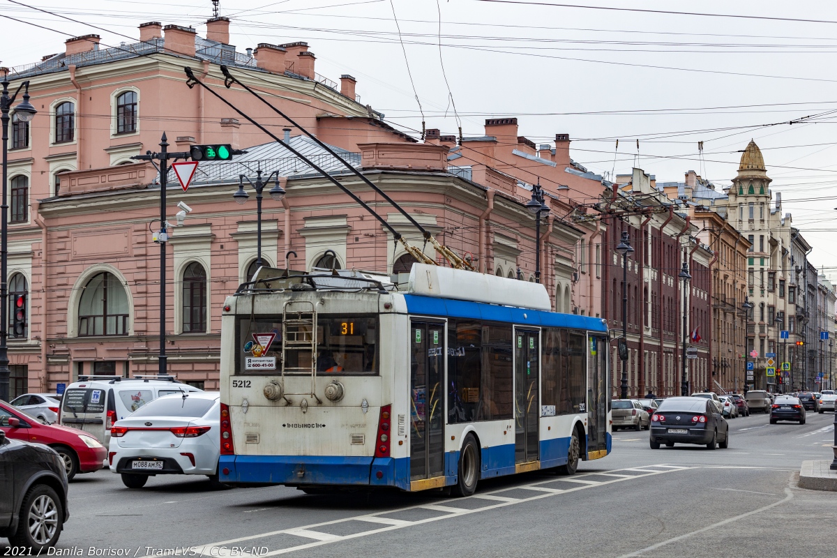 Санкт-Петербург, Тролза-5265.00 «Мегаполис» № 5212