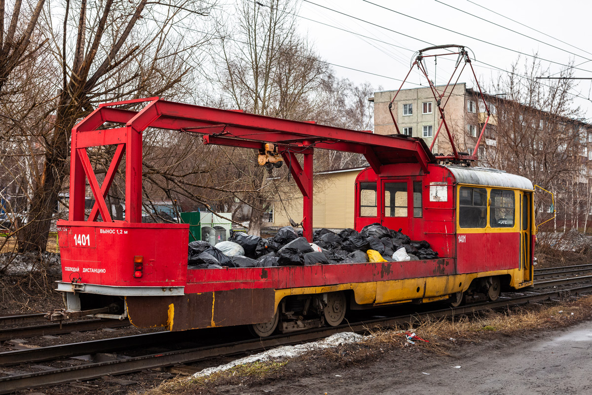 Барнаул, Tatra T3SU (двухдверная) № 1401