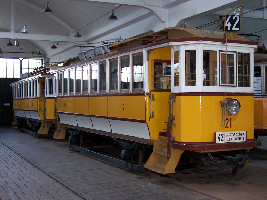 Будапешт, Двухосный моторный Ganz № 21; Будапешт — Музеи Будапешт, Двухосный моторный Ganz № 21; Будапешт — Музеи