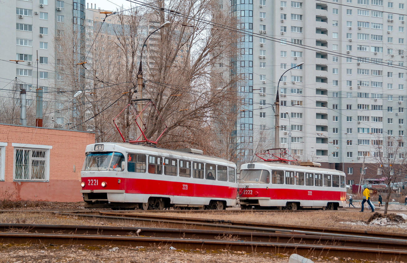Самара, Tatra T3E № 2221; Самара — Конечные станции и кольца (трамвай)