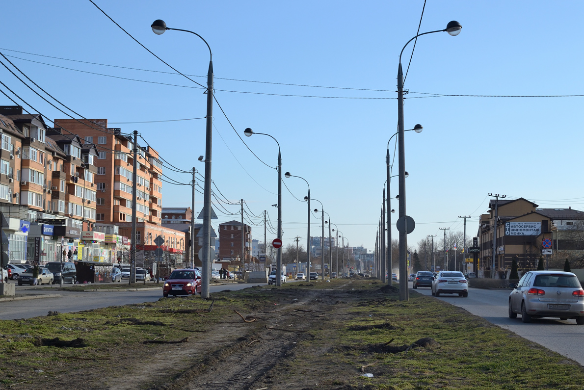 Краснодар — Строительство трамвайной линии по Московской улице