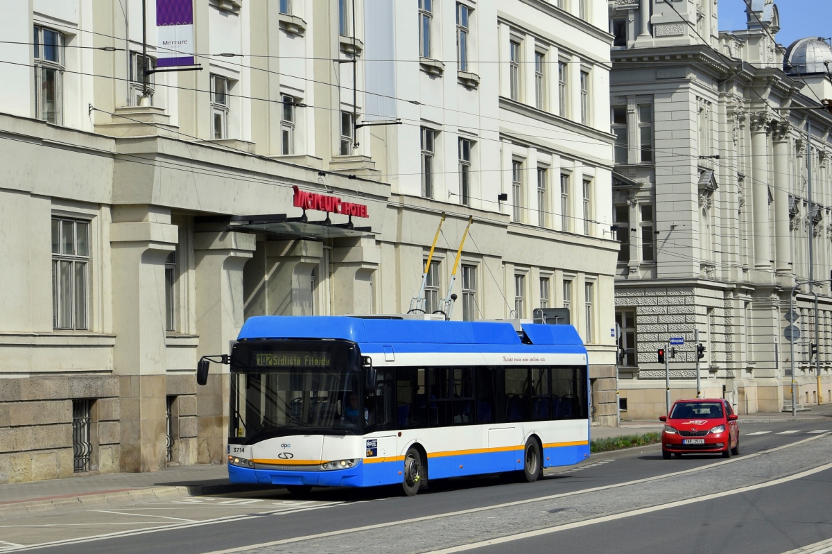 Острава, Solaris Trollino III 12 AC № 3714