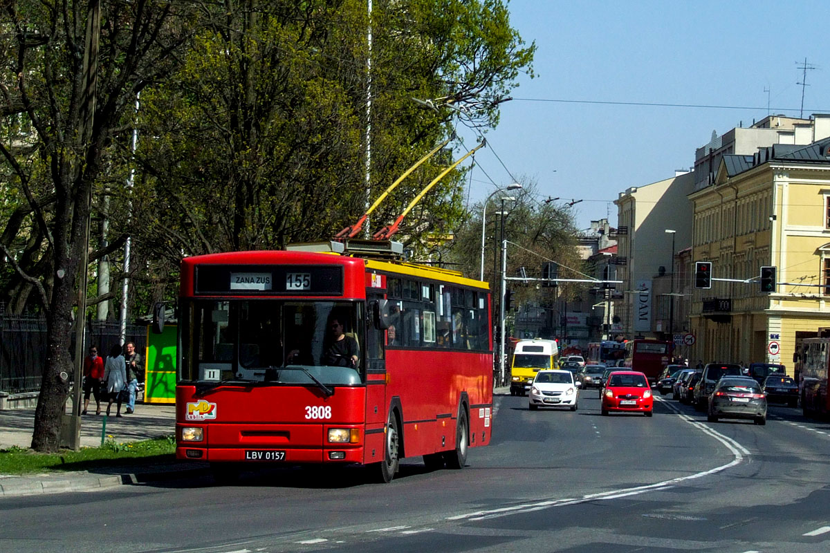 Люблин, MPK/Jelcz 120MTE № 3808