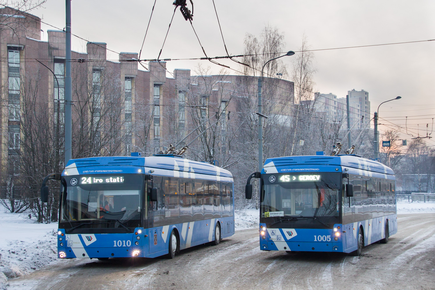 Санкт-Петербург, Тролза-5265.08 «Мегаполис» № 1010; Санкт-Петербург, Тролза-5265.08 «Мегаполис» № 1005