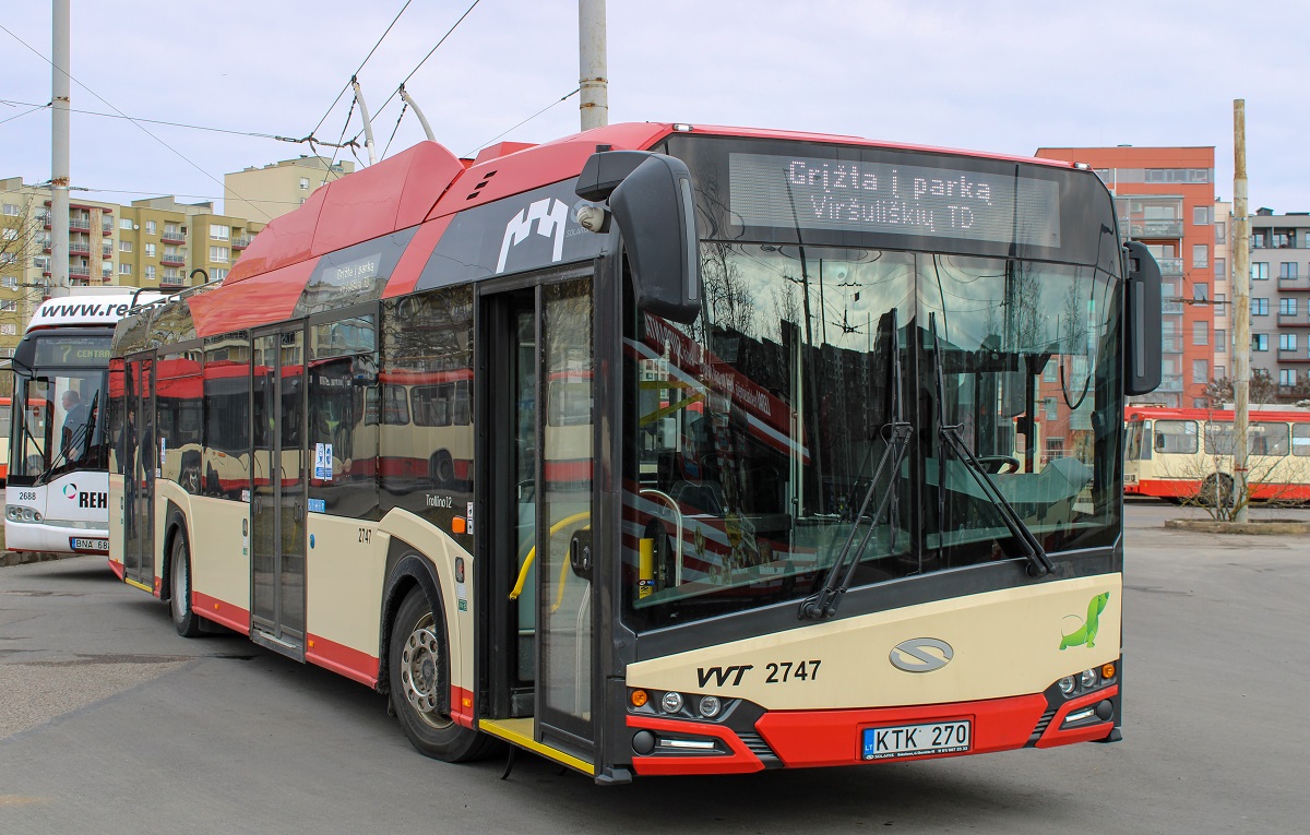 Вильнюс, Solaris Trollino IV 12 Škoda № 2747 Вильнюс, Solaris Trollino IV 12 Škoda № 2747