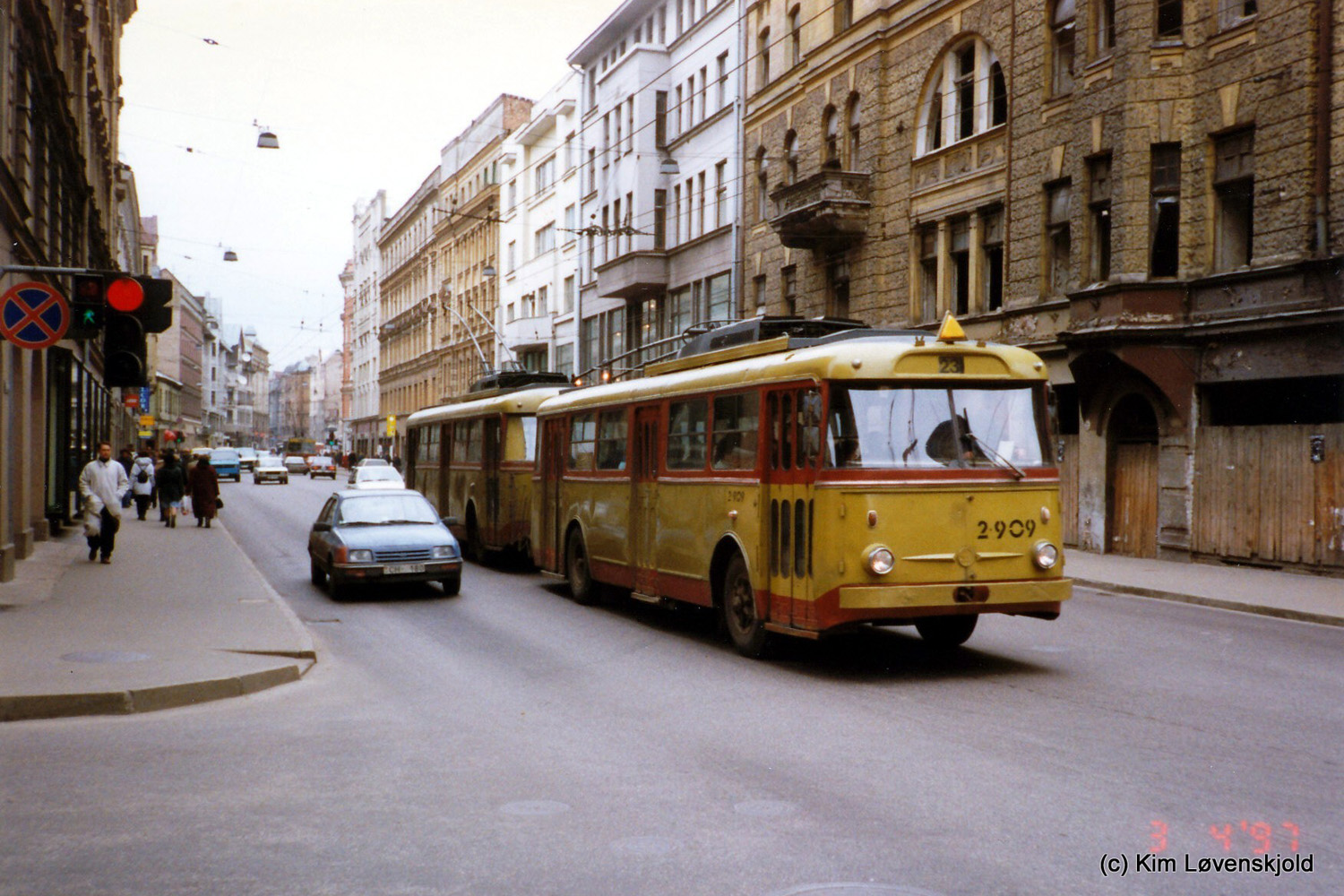 Рига, Škoda 9TrH29 № 2-909
