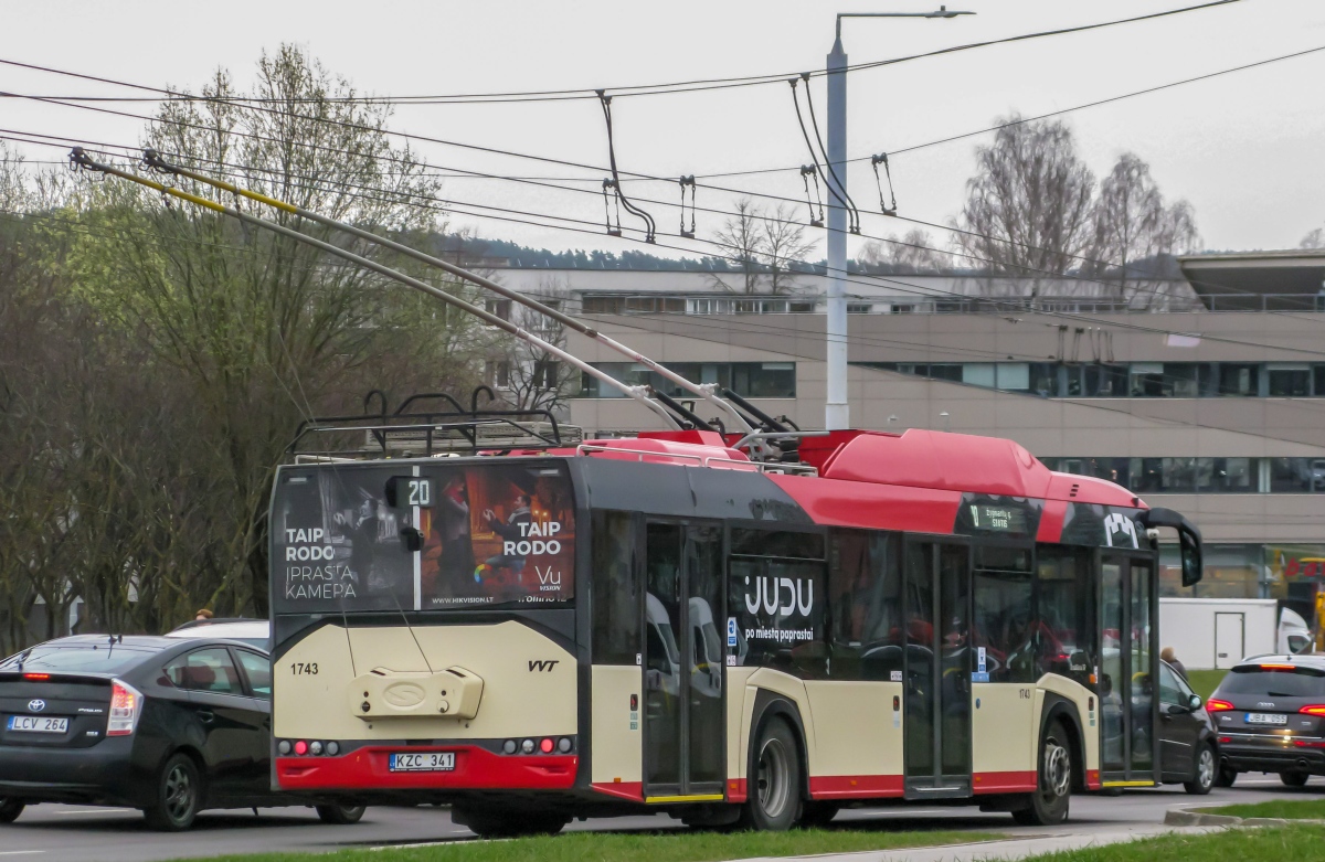 Вильнюс, Solaris Trollino IV 12 Škoda № 1743