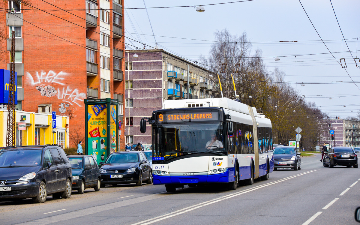 Рига, Škoda 27Tr Solaris III № 27537 Рига, Škoda 27Tr Solaris III № 27537