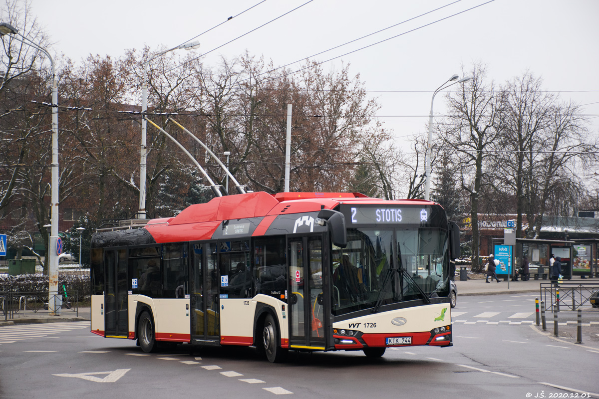 Вильнюс, Solaris Trollino IV 12 Škoda № 1726