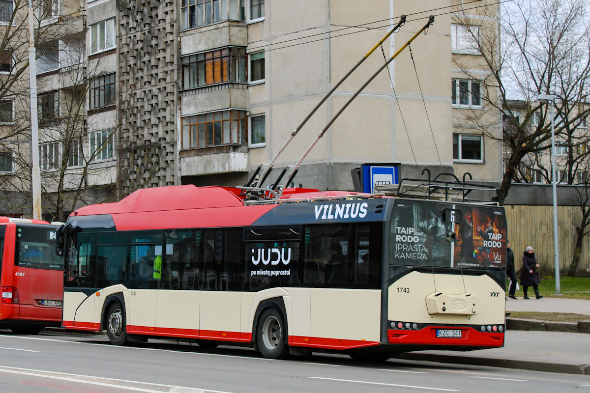Вильнюс, Solaris Trollino IV 12 Škoda № 1743