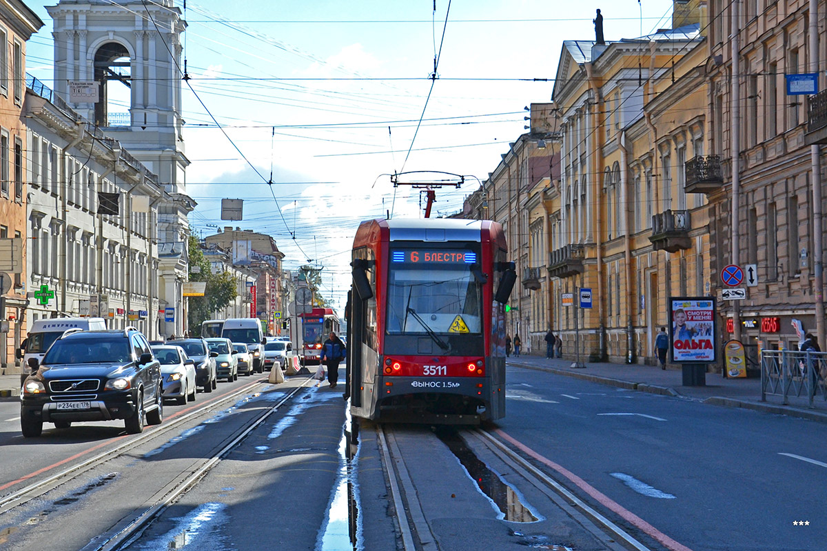 Sankt Petersburg, LM-68M3 Nr. 3511; Sankt Petersburg — Track repairs