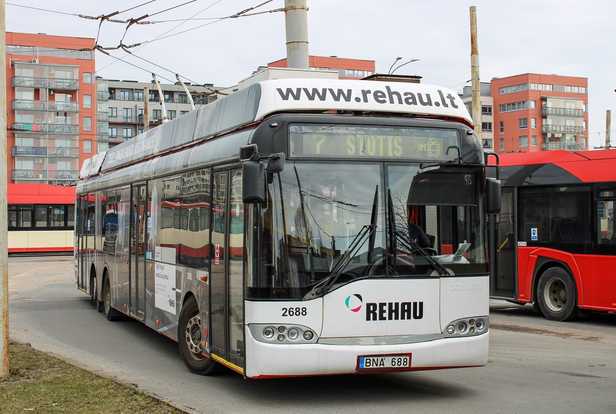Вильнюс, Solaris Trollino II 15 AC № 2688