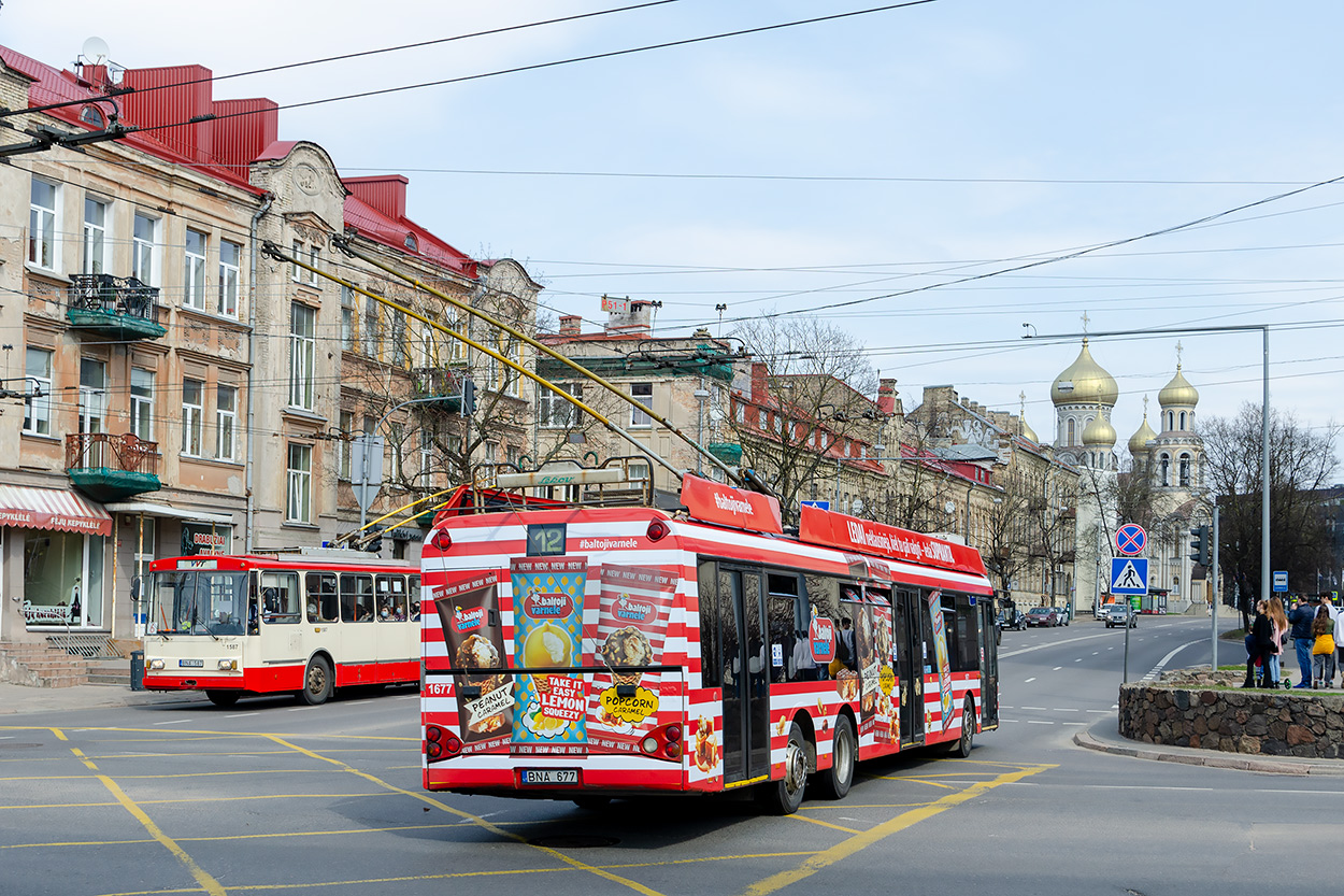 Вильнюс, Solaris Trollino II 15 AC № 1677