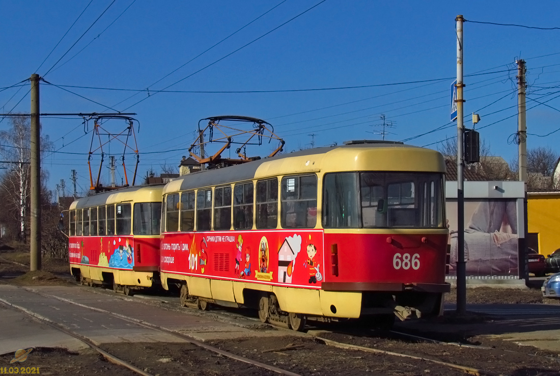 Charkov, Tatra T3SU č. 686