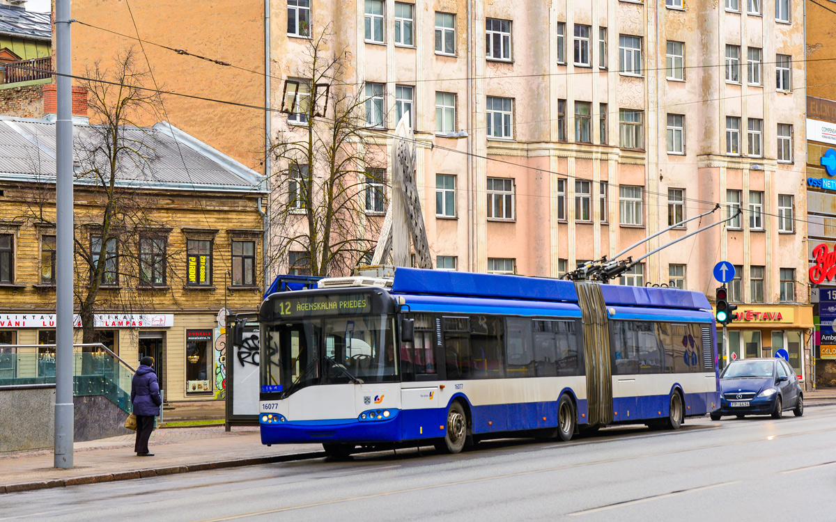 Рига, Solaris Trollino II 18 Ganz № 16077
