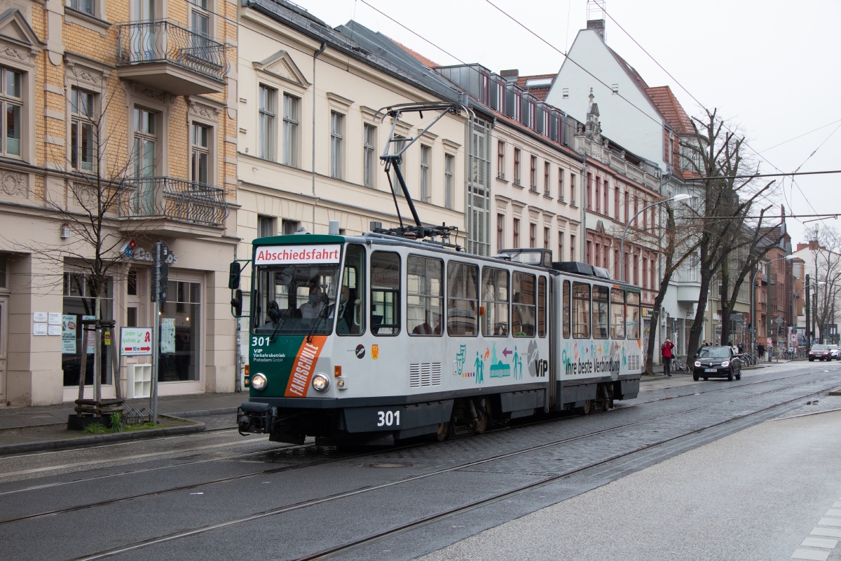Потсдам, Tatra KT4DM № 301; Потсдам — Abschiedsfahrt 301 18/04/2021