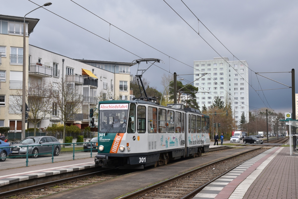 Potsdam, Tatra KT4DM # 301; Potsdam — Farewell Drive 301 18/04/2021