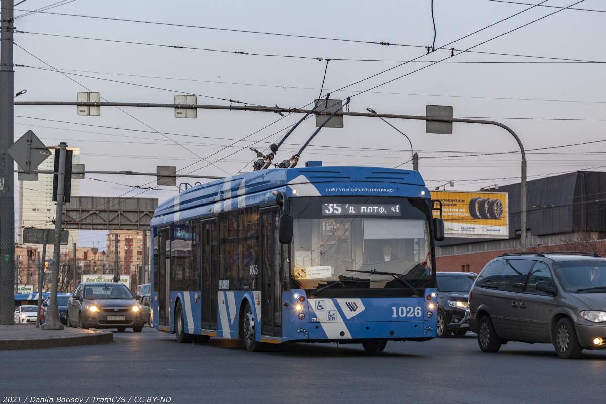 Sankt Petersburg, Trolza-5265.08 “Megapolis” Nr. 1026 Sankt Petersburg, Trolza-5265.08 “Megapolis” Nr. 1026