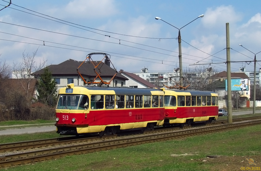 Харьков, Tatra T3SU № 513