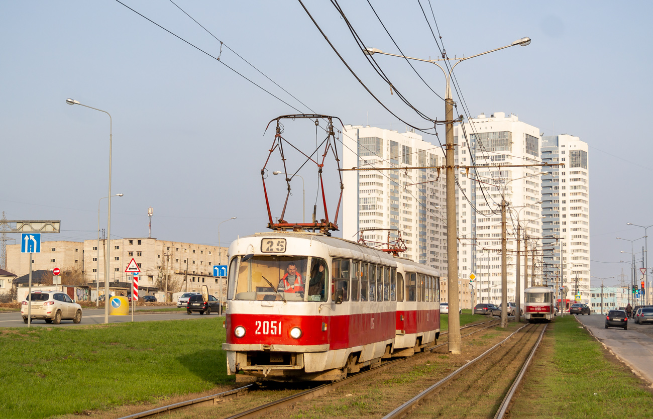 Самара, Tatra T3SU (двухдверная) № 2051