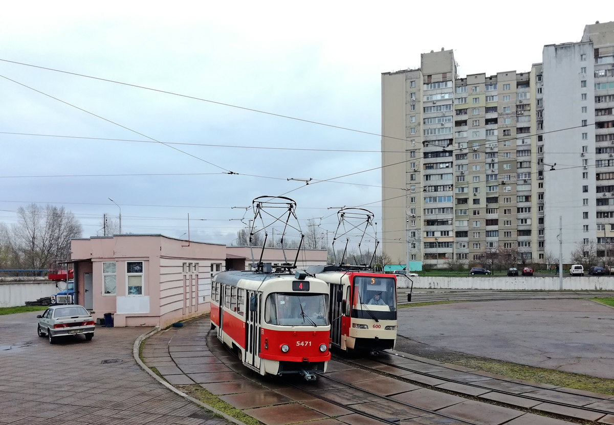 Київ, Tatra T3SUCS № 5471; Київ — Кінцеві станції та кільця