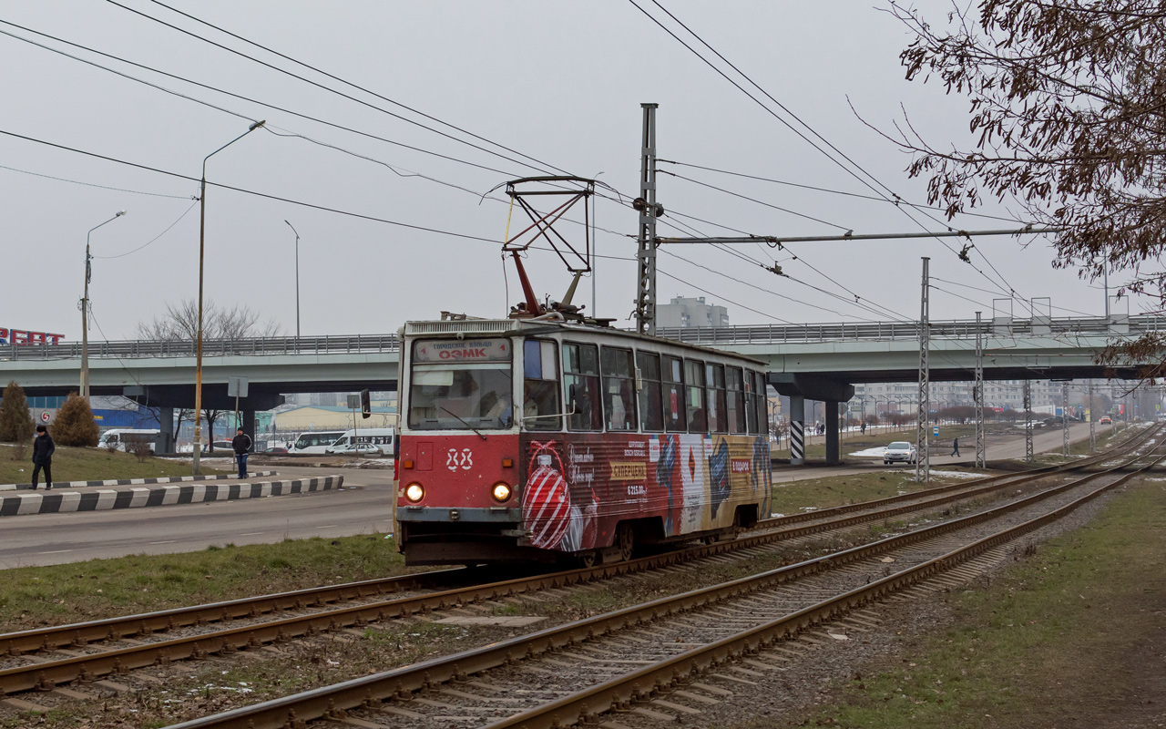 Старый Оскол, 71-605 (КТМ-5М3) № 88; Старый Оскол — Достопримечательности вдоль трамвайной линии