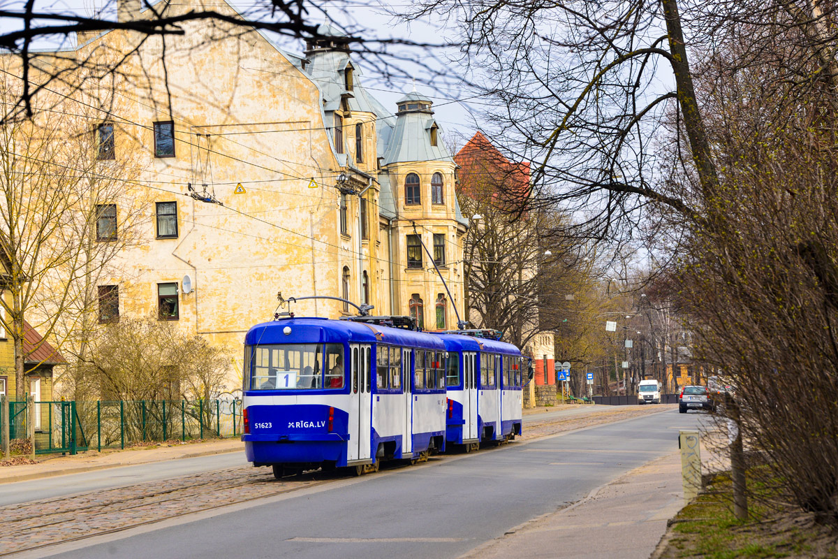 Рига, Tatra T3A № 51623