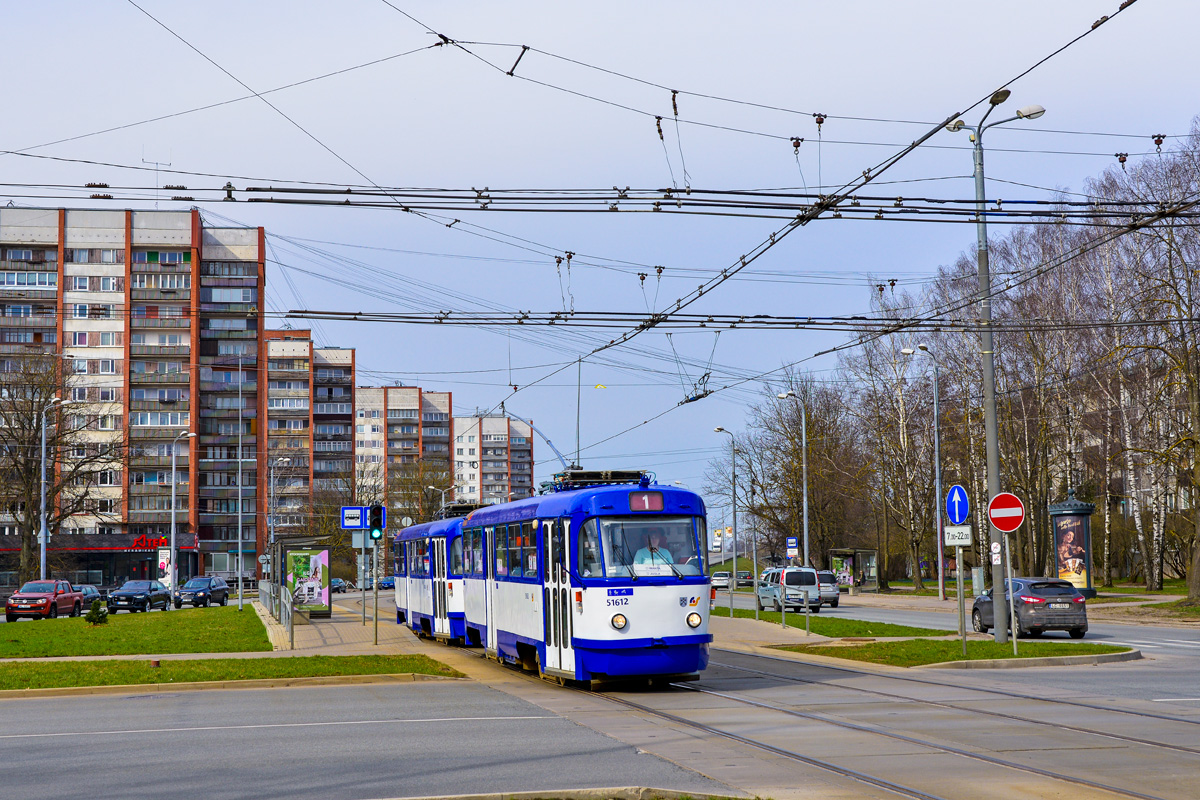 Рига, Tatra T3A № 51612