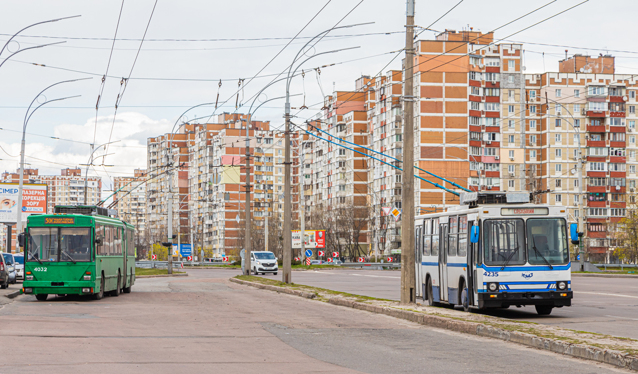 Киев — Троллейбусные линии: Левый берег