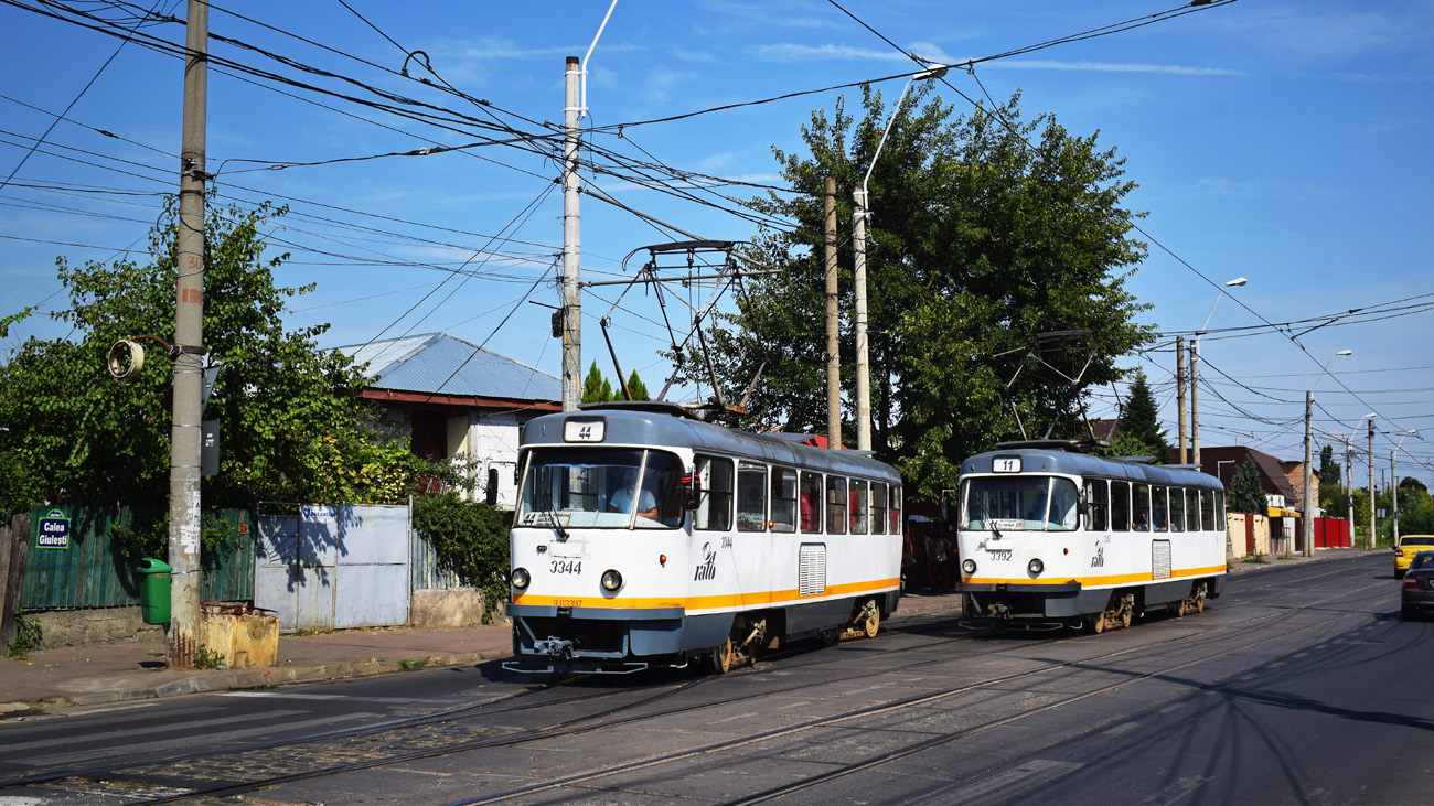 Bukareste - Ilfov, Tatra T4R № 3344