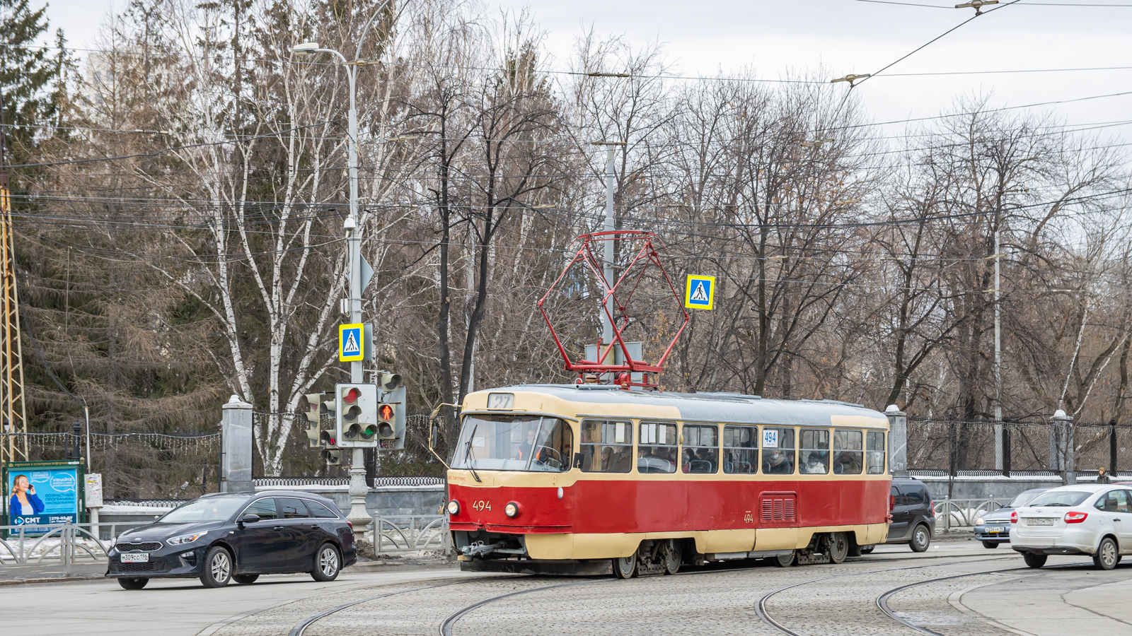 Yekaterinburg, Tatra T3SU (2-door) № 494
