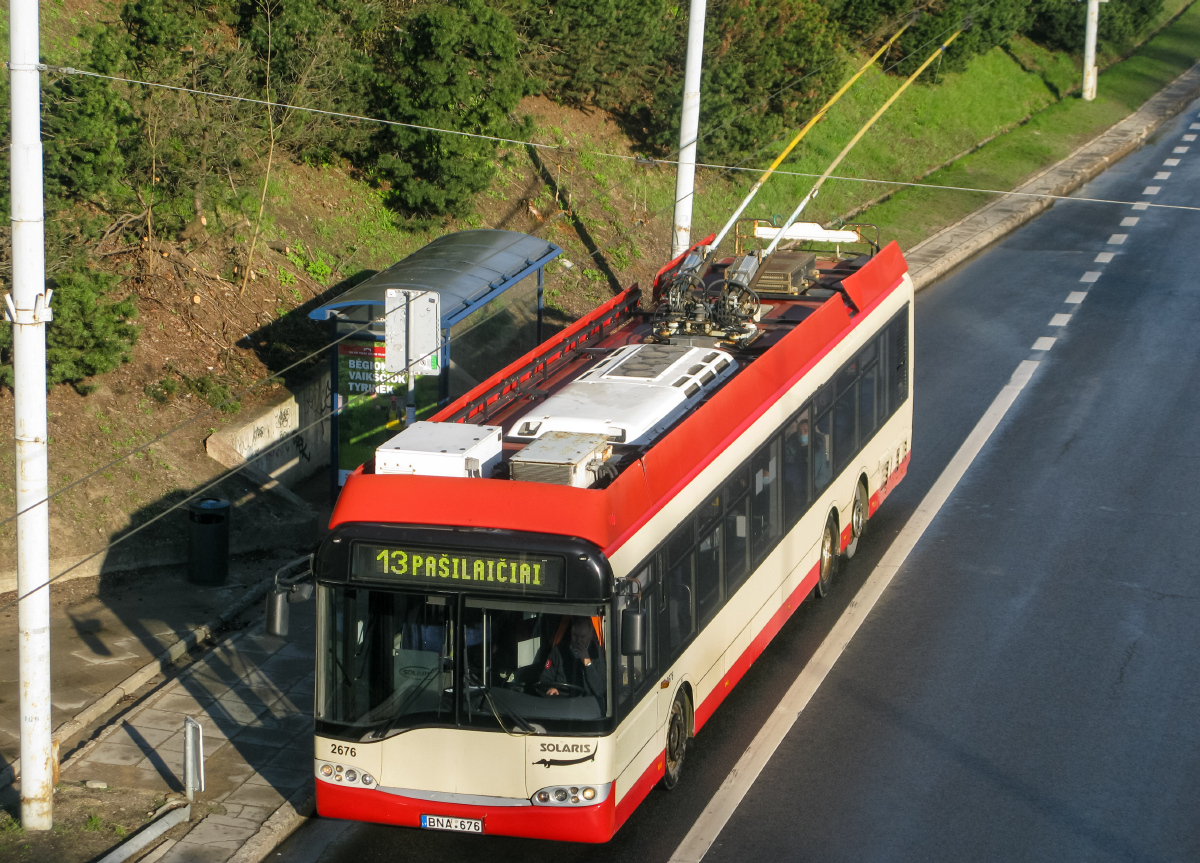 Вильнюс, Solaris Trollino II 15 AC № 2676