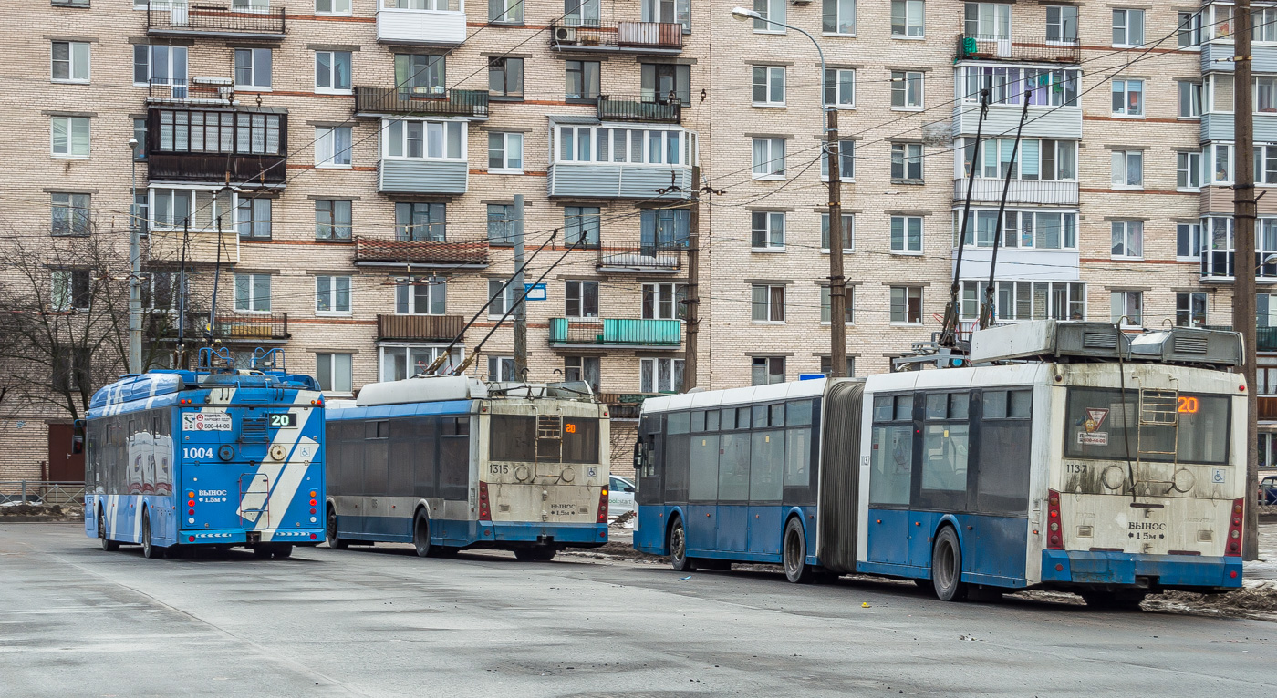 Санкт-Петербург, Тролза-5265.08 «Мегаполис» № 1004; Санкт-Петербург, Тролза-6206.01 «Мегаполис» № 1137