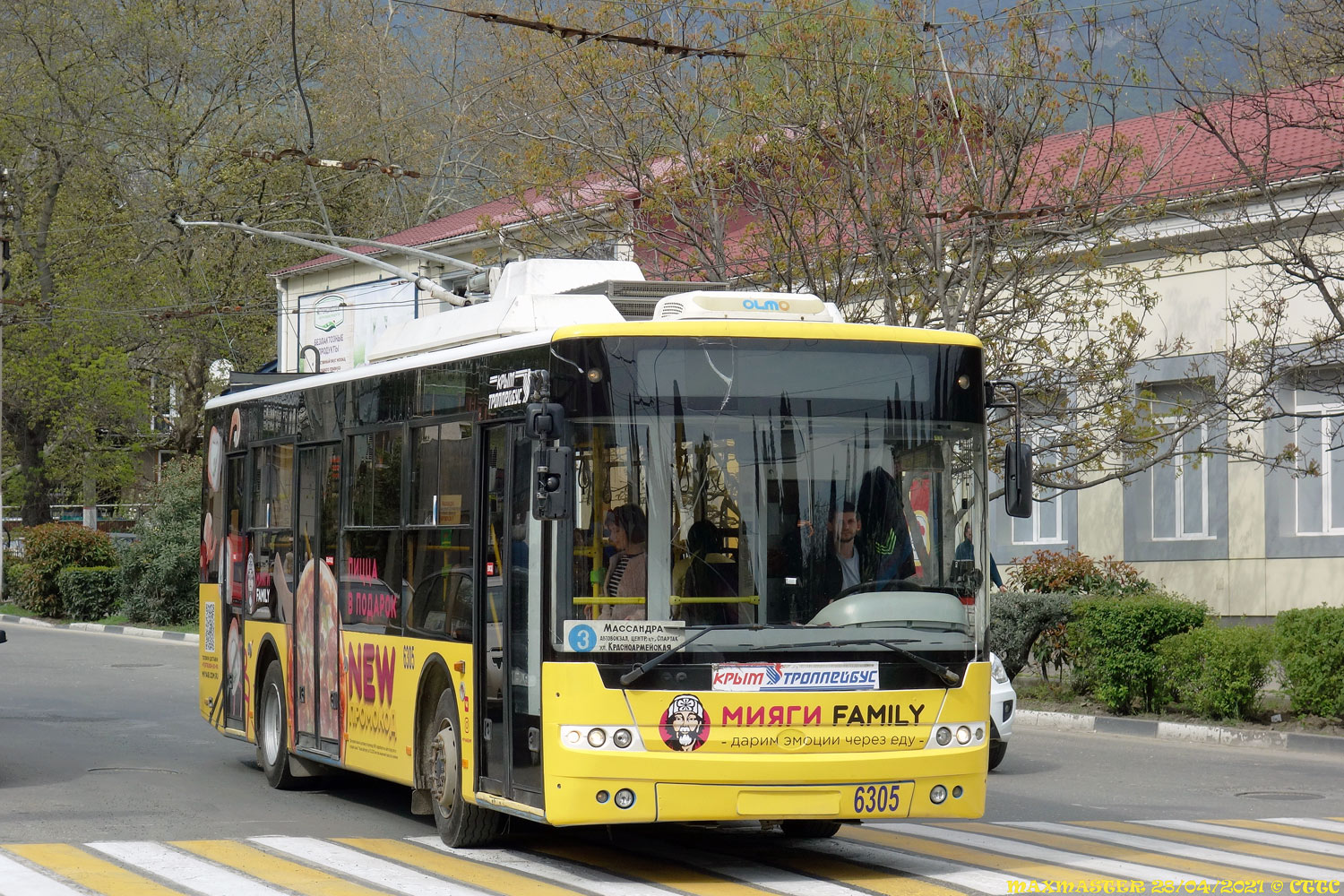 Крымский троллейбус, Богдан Т60111 № 6305