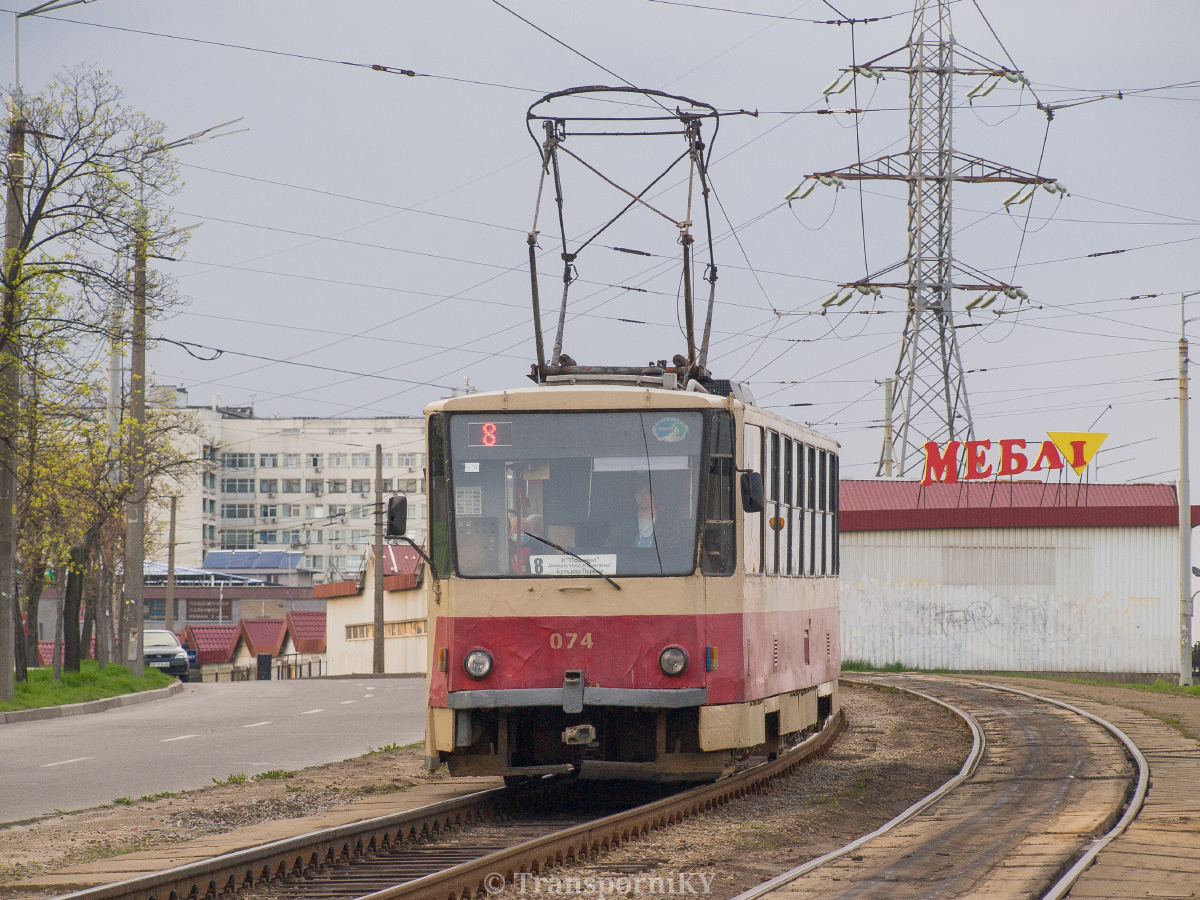 Киев, Tatra T6B5SU № 074 Киев, Tatra T6B5SU № 074