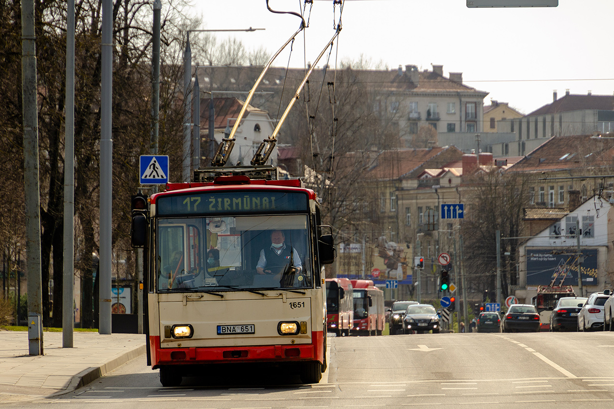Вильнюс, Škoda 14Tr17/6M № 1651