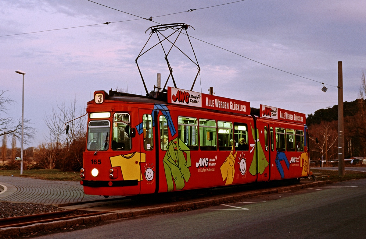 Хальберштадт, Esslingen GT4 № 165; Хальберштадт — Линия на Klus