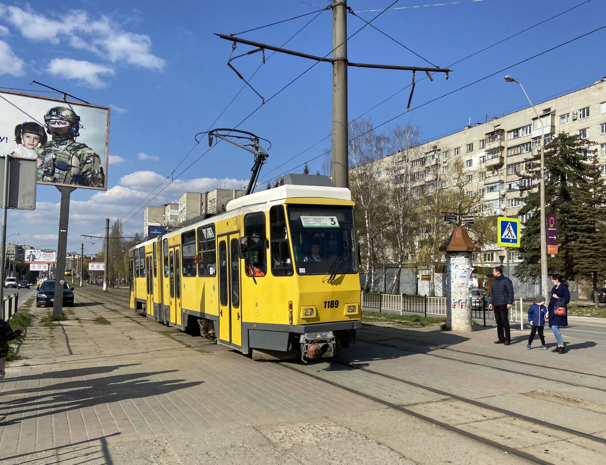 Львов, Tatra KT4DM № 1189