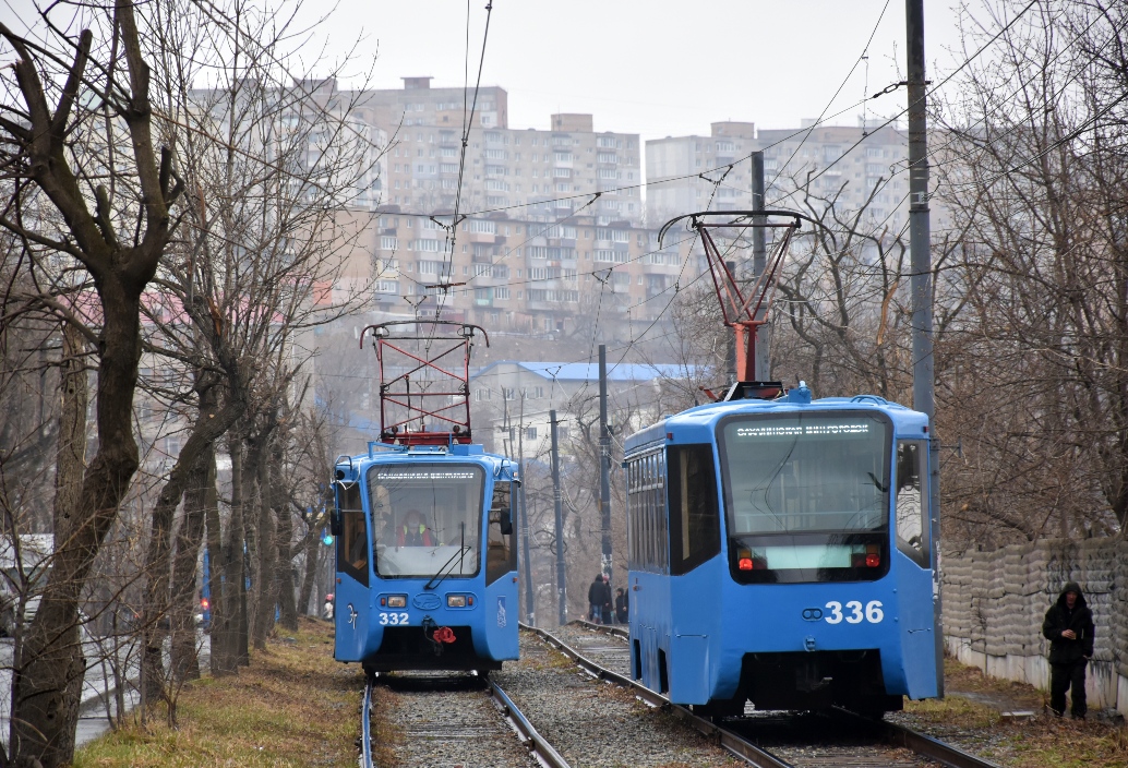Владивосток, 71-619КС № 332; Владивосток, 71-619К № 336