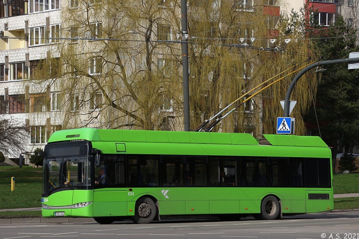 Каунас, Solaris Trollino III 12 AC № 034