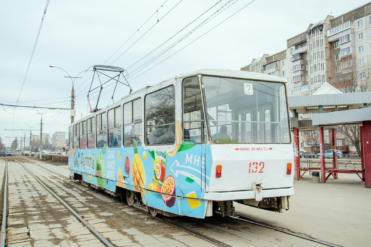 Липецк, Tatra T6B5SU № 132