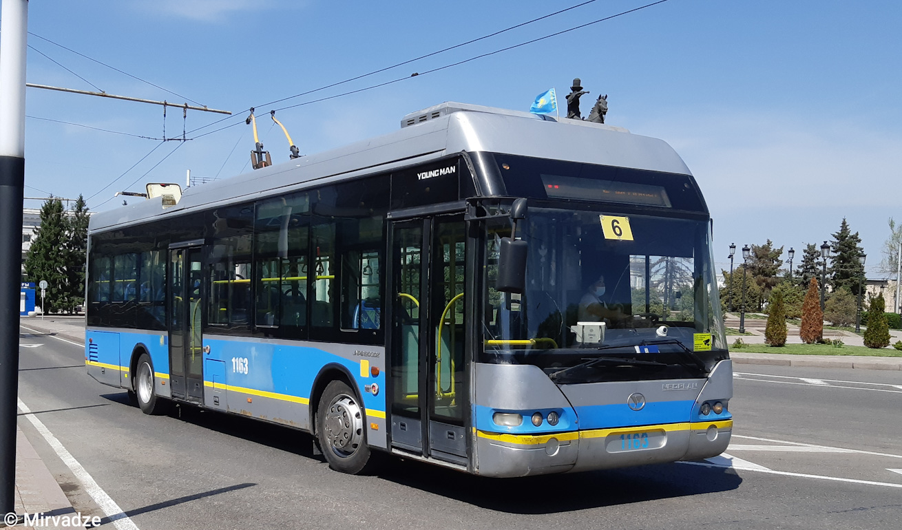 Ałmaty, YoungMan JNP6120GDZ (Neoplan Kazakhstan) Nr 1163